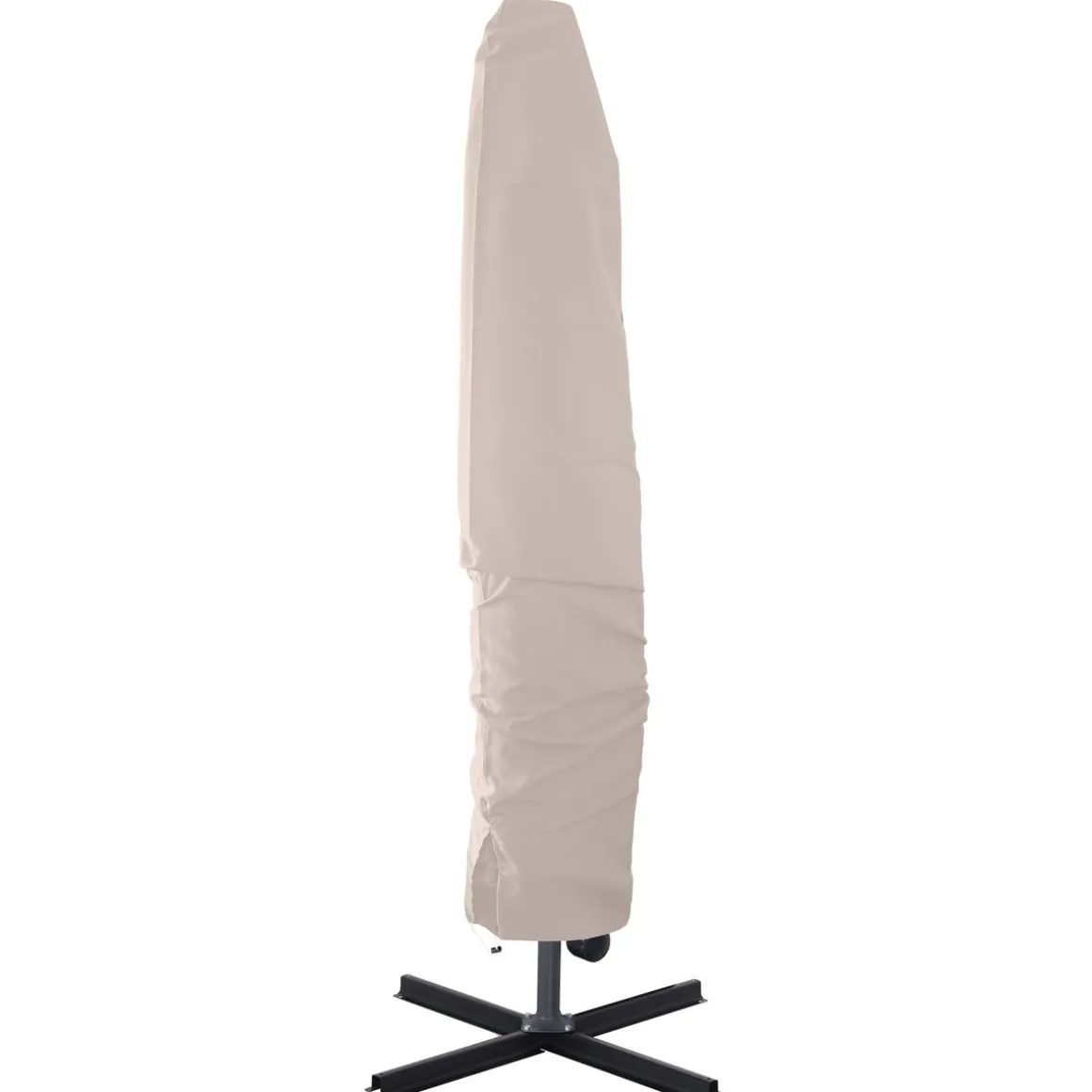 Sonnenschirm Ampelschirm BAY mit LED 350 cm weiss