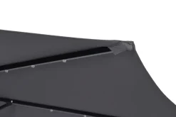 Sonnenschirm Ampelschirm BAY mit LED 300 cm anthrazit