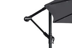 Sonnenschirm Ampelschirm BAY mit LED 300 cm anthrazit
