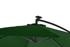 Sonnenschirm Ampelschirm BAY mit LED 350 cm grün