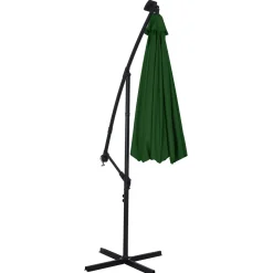 Sonnenschirm Ampelschirm BAY mit LED 300 cm grün