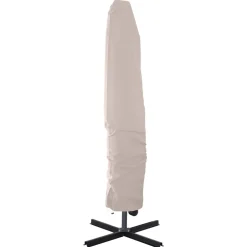 Sonnenschirm Ampelschirm BAY mit LED 300 cm weiss