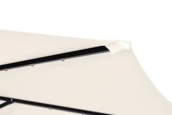 Sonnenschirm Ampelschirm BAY mit LED 300 cm weiss