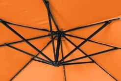 Sonnenschirm Ampelschirm BAY mit LED 350 cm orange