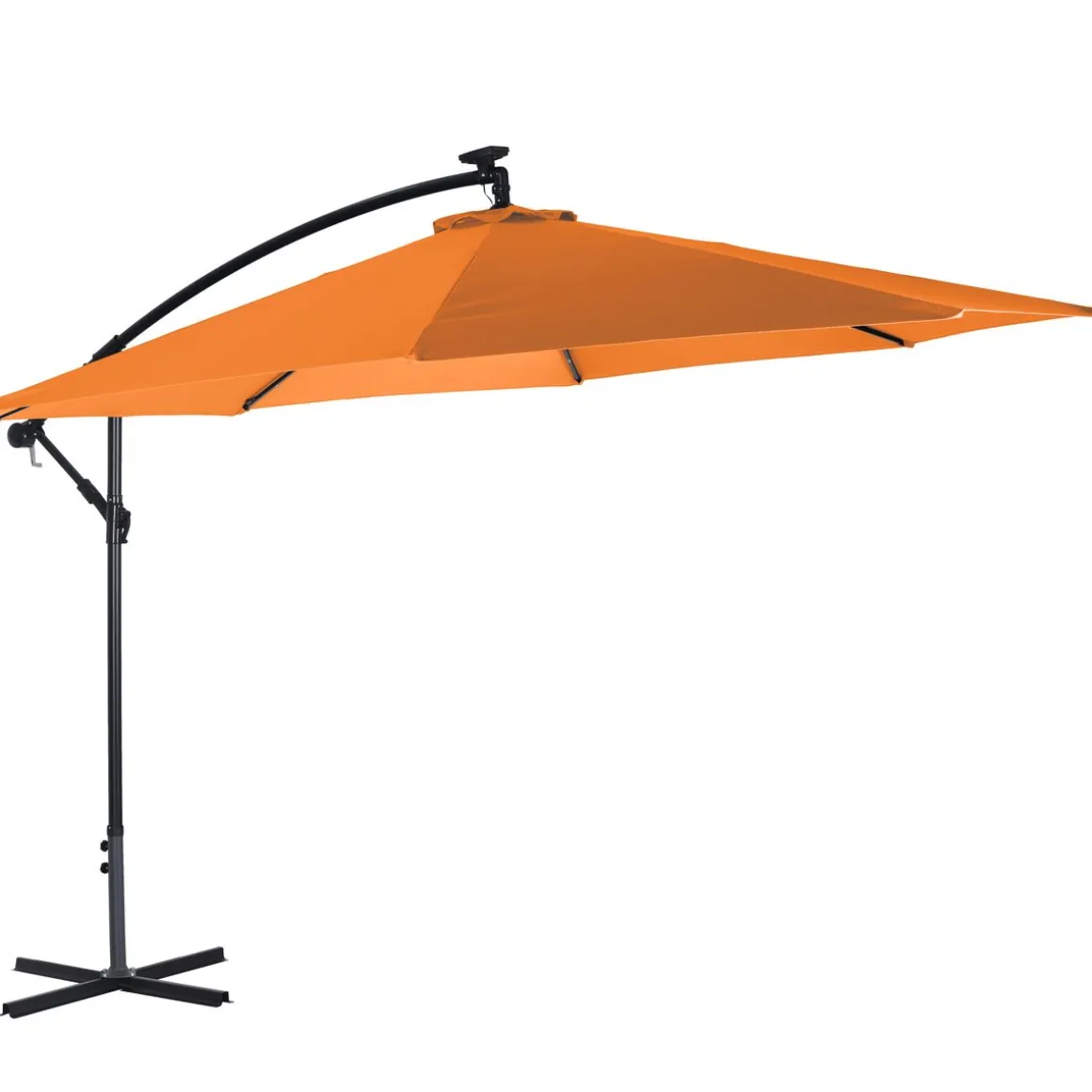 Sonnenschirm Ampelschirm BAY mit LED 350 cm orange