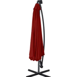 Sonnenschirm Ampelschirm BAY mit LED 350 cm rot
