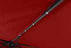 Sonnenschirm Ampelschirm BAY mit LED 350 cm rot