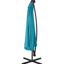 Sonnenschirm Ampelschirm BAY mit LED 350 cm blau