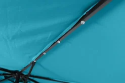 Sonnenschirm Ampelschirm BAY mit LED 350 cm blau