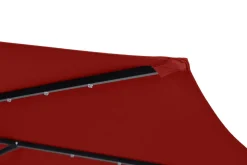 Sonnenschirm Ampelschirm BAY mit LED 300 cm rot
