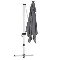 Sonnenschirm Ampelschirm SOLARIS mit LED 300 cm anthrazit