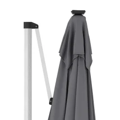 Sonnenschirm Ampelschirm SOLARIS mit LED 300 cm anthrazit