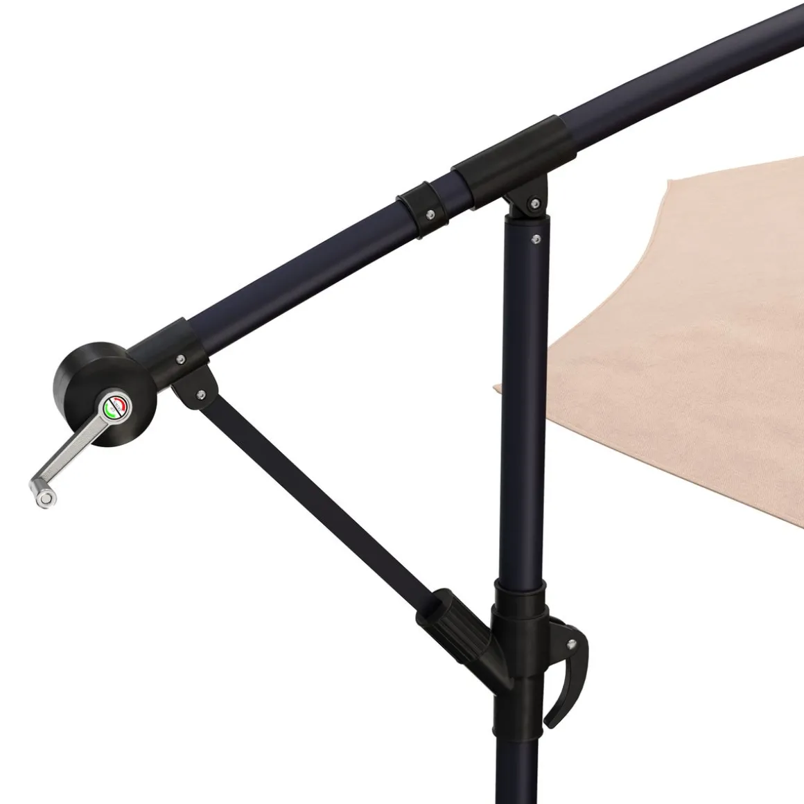 Sonnenschirm Ampelschirm SUN 300 cm braun