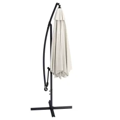Sonnenschirm Ampelschirm SUN 270 cm weiss