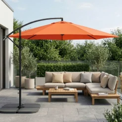 Sonnenschirm Ampelschirm SUN 350 cm orange