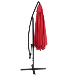 Sonnenschirm Ampelschirm SUN 350 cm rot