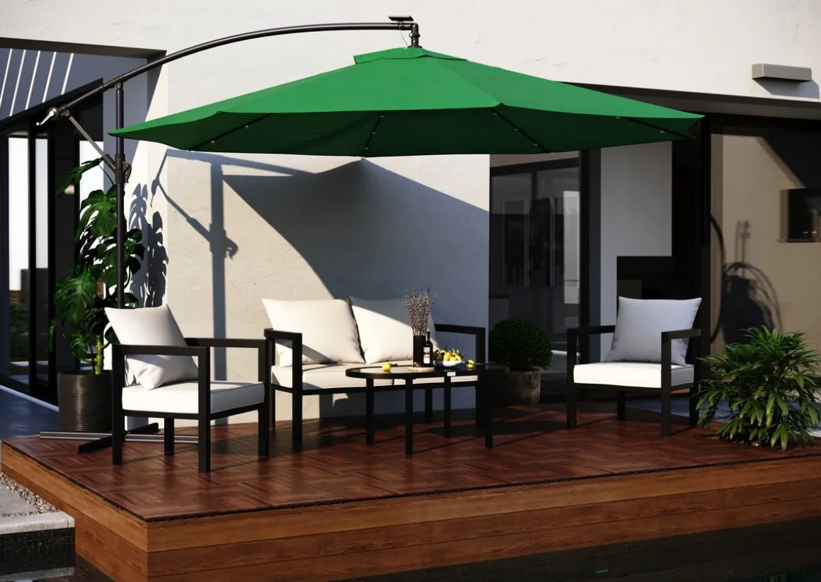 Sonnenschirm Ampelschirm SUN 270 cm grün