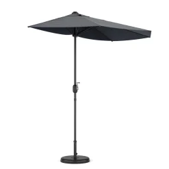 Sonnenschirm halbrund 260 cm anthrazit