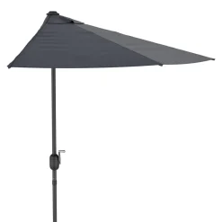 Sonnenschirm halbrund 260 cm anthrazit