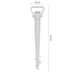 Sonnenschirmständer mit Bodendübel weiss