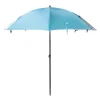 Sonnenschirm Strandschirm mit Windschutz und Fenster 240 cm türkis
