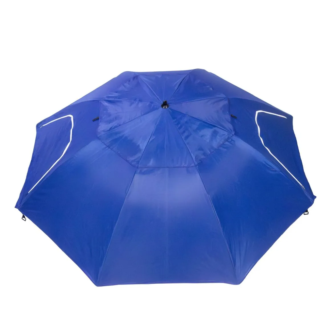 Sonnenschirm Strandschirm mit Fenster und Windschutz 240 cm blau