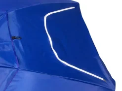 Sonnenschirm Strandschirm mit Fenster und Windschutz 240 cm blau