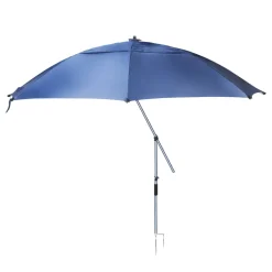 Sonnenschirm Strandschirm mit Erdspiess 240 cm blau
