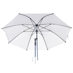 Sonnenschirm Strandschirm mit Erdspiess 240 cm blau