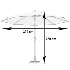 Sonnenschirm SUNA 300 cm rot