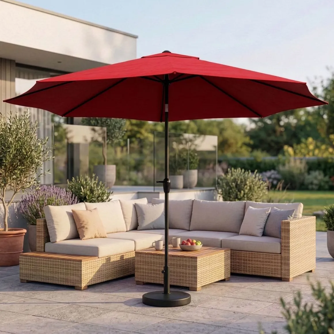 Sonnenschirm SUNA 300 cm rot