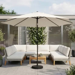 Sonnenschirm SUNA 300 cm weiss