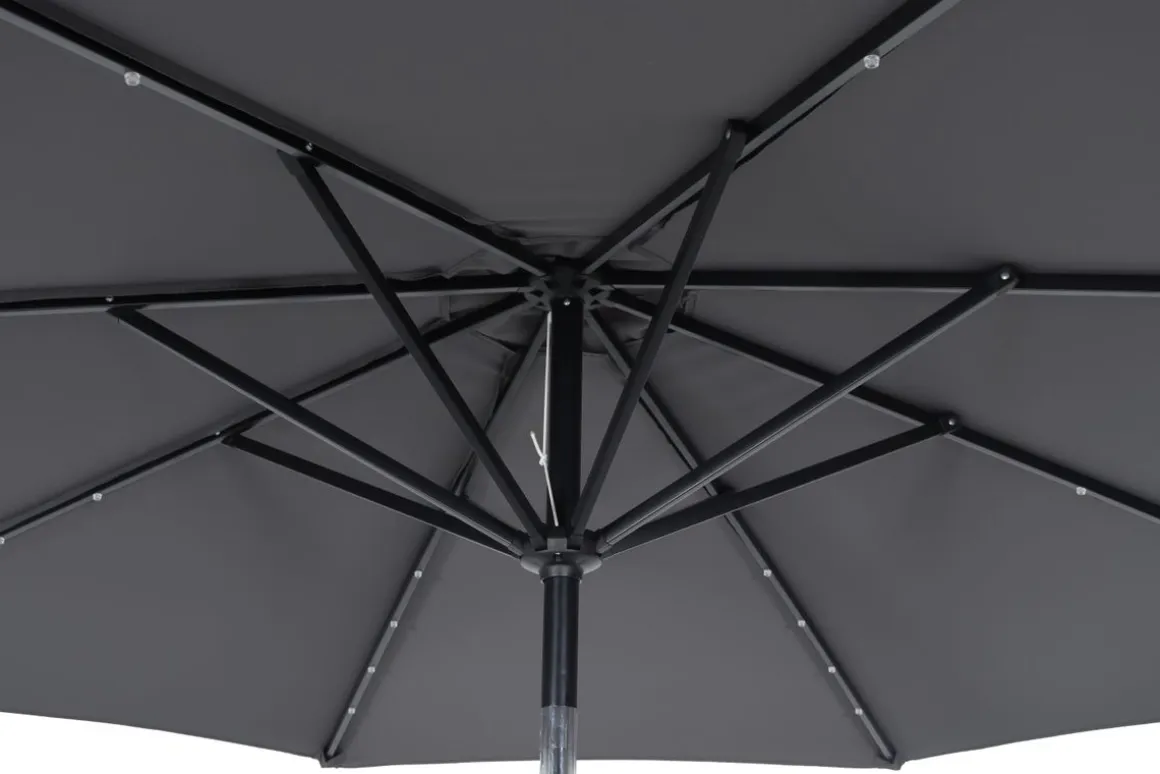 Sonnenschirm VAY mit LED 300 cm anthrazit