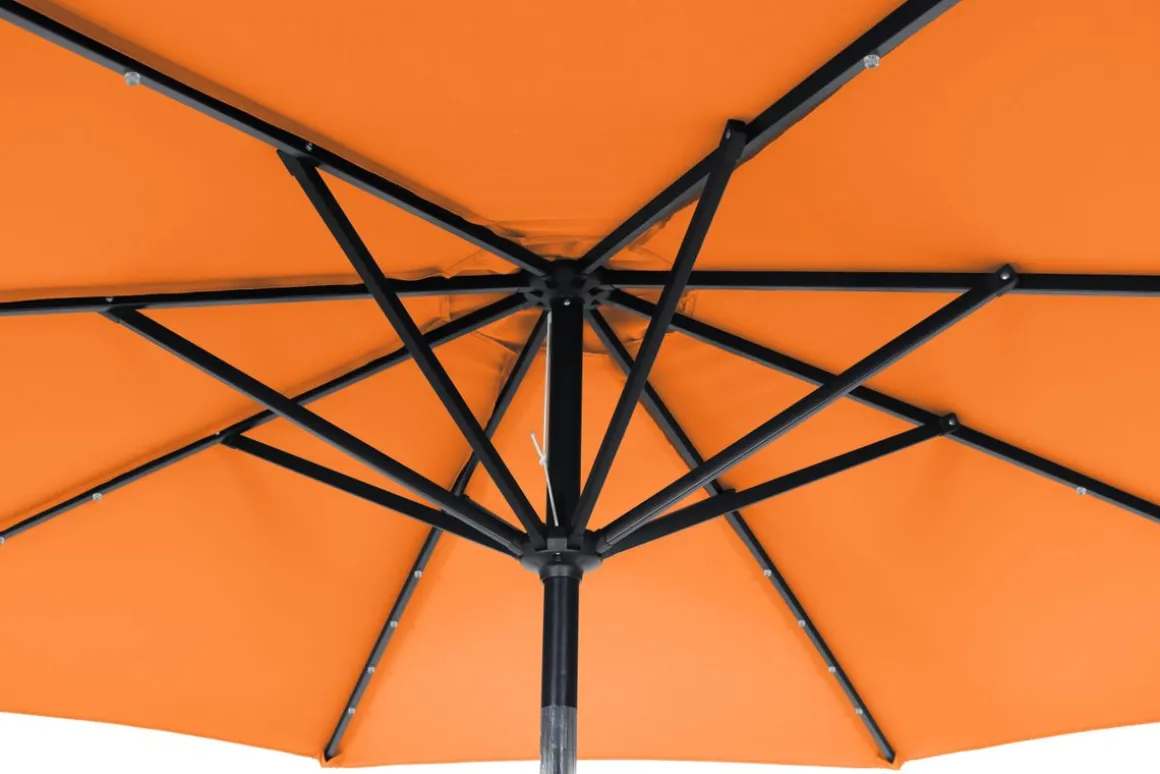 Sonnenschirm VAY mit LED 300 cm orange