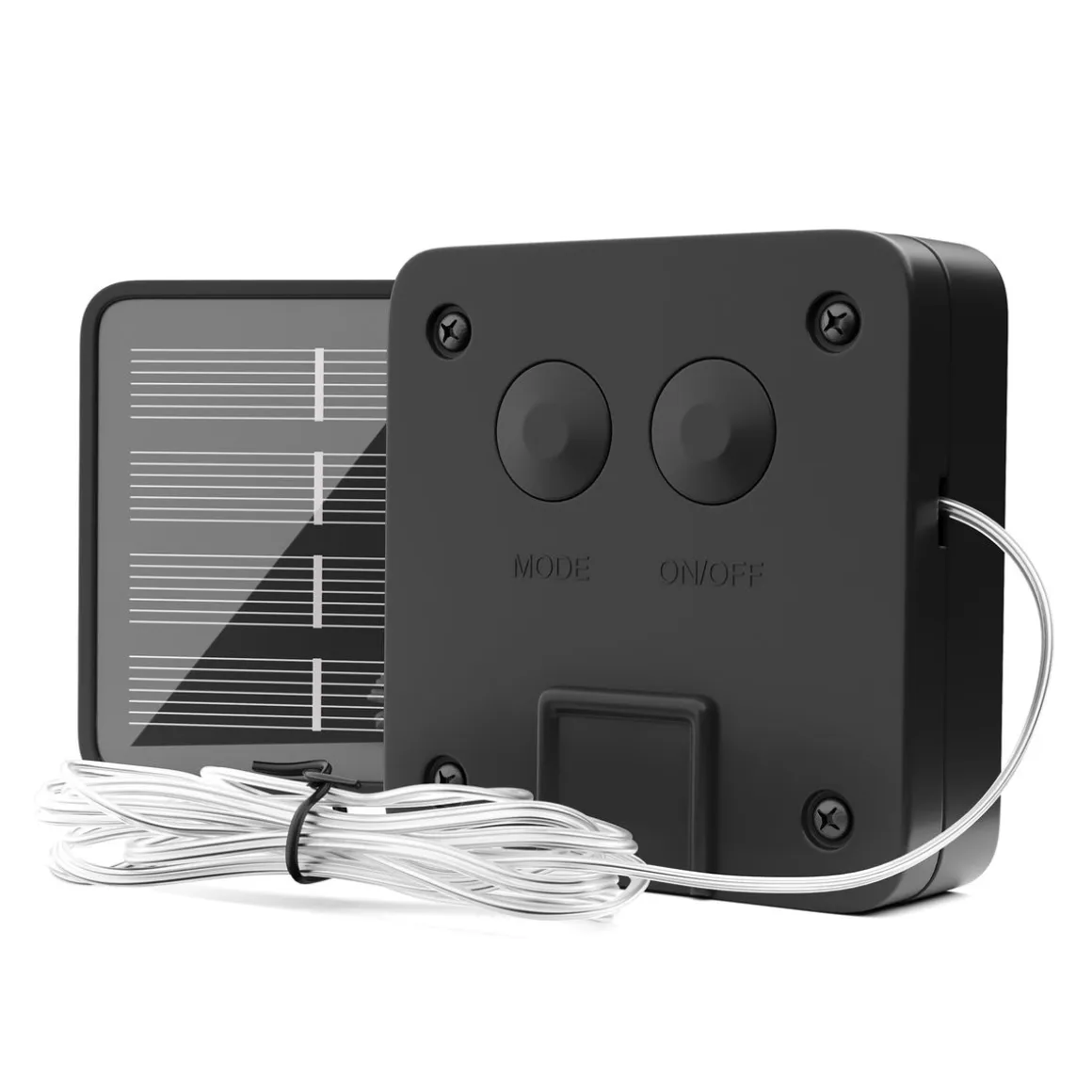Sonnensegel Dreieck mit LED 3 x 3 x 3 m grau