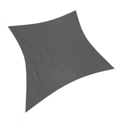 Sonnensegel Polyester Quadrat 3.6 x 3.6 m anthrazit