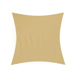 Sonnensegel Polyester Quadrat 3.6 x 3.6 m beige