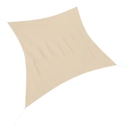 Sonnensegel Quadrat 3 x 3 m beige