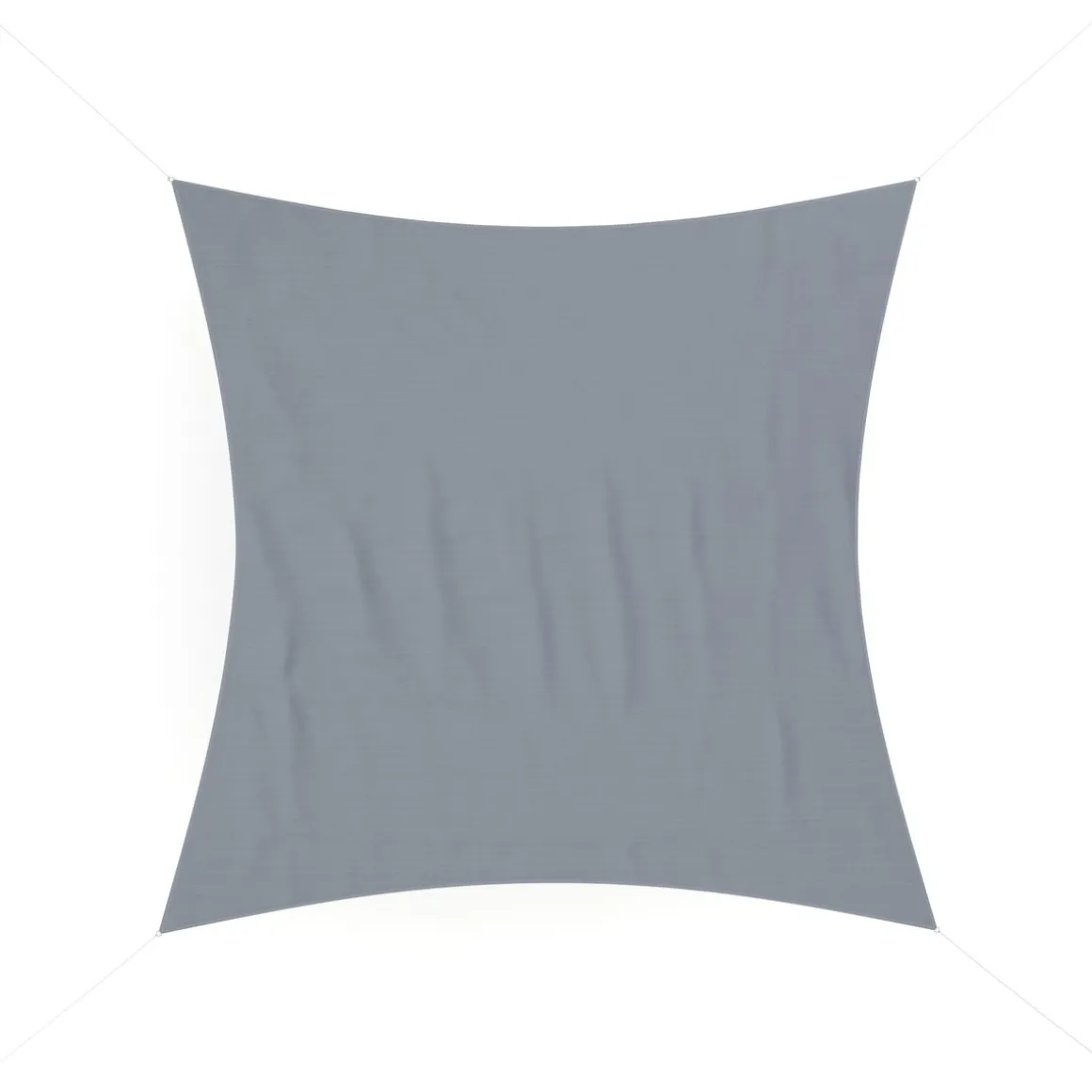 Sonnensegel Quadrat 3 x 3 m grau