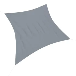 Sonnensegel Quadrat 5 x 5 m grau