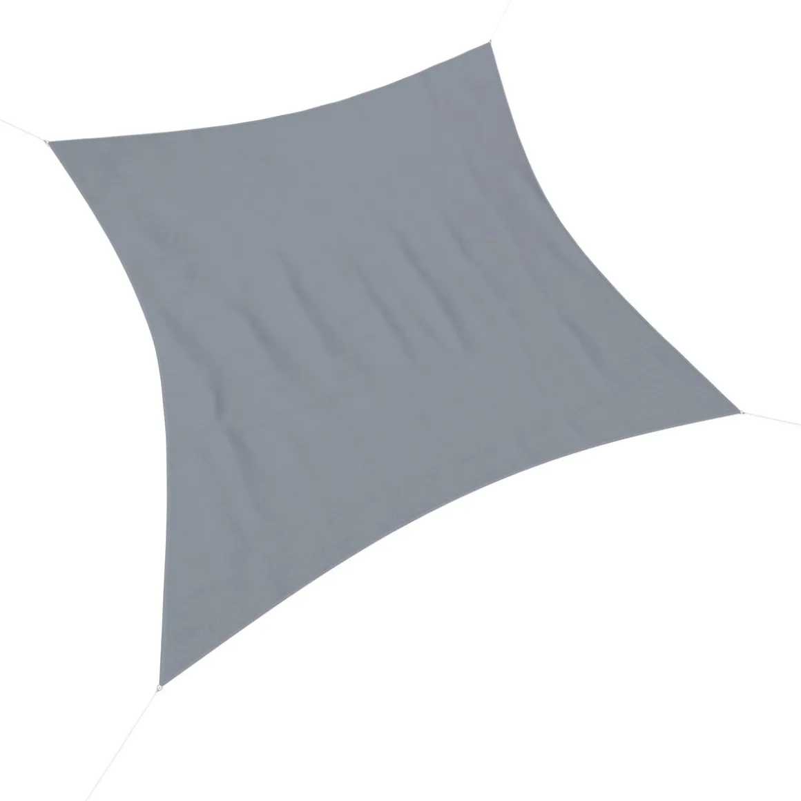 Sonnensegel Quadrat 5 x 5 m grau