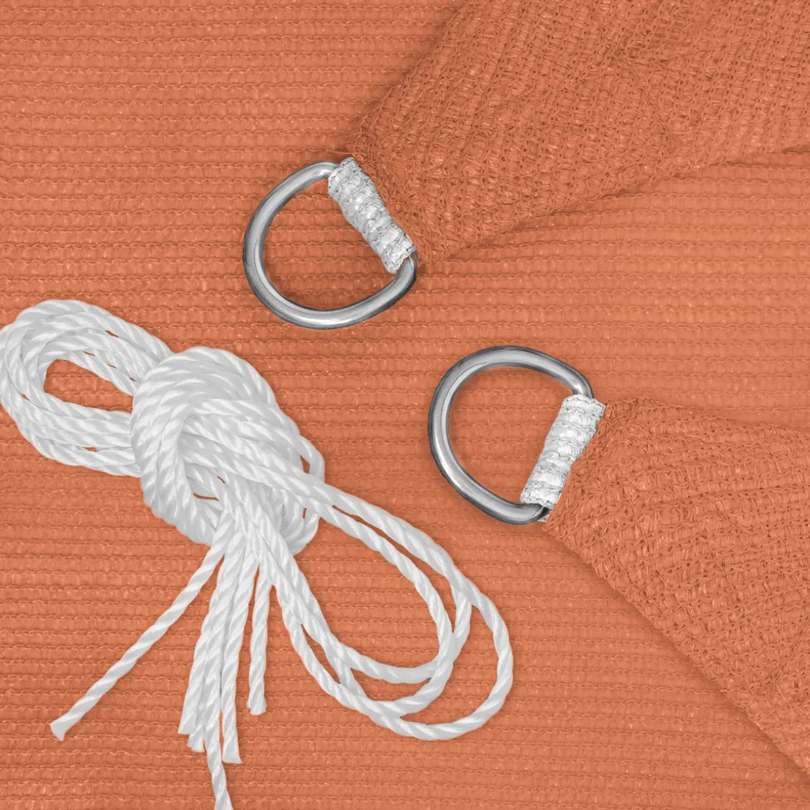 Sonnensegel Quadrat 5 x 5 m orange