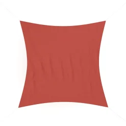Sonnensegel Quadrat 5 x 5 m rot