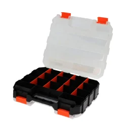 Sortimentskasten 32 x 27 x 8 cm schwarz/orange