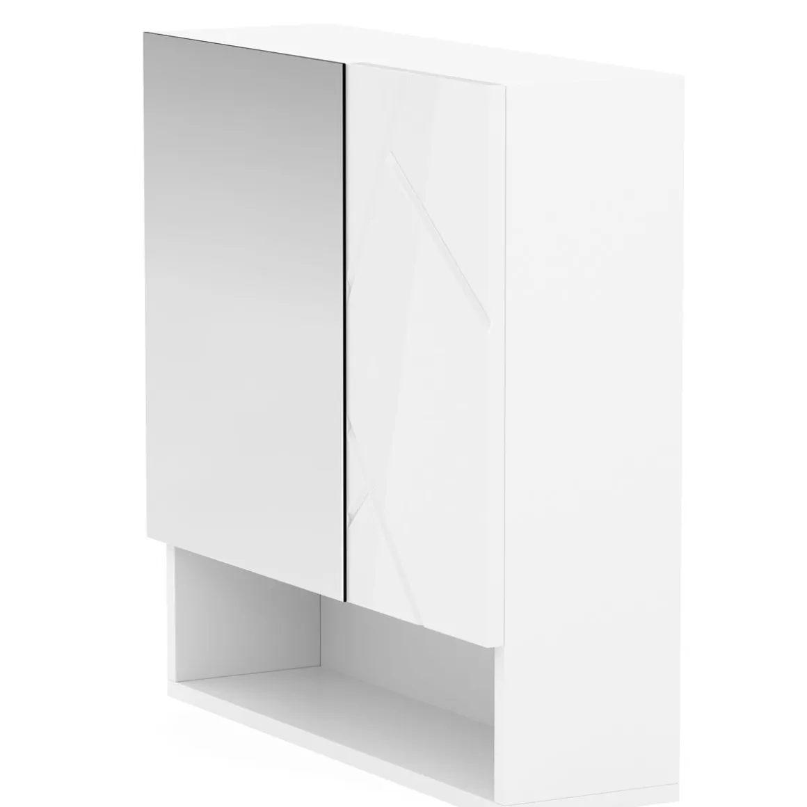 Spiegelschrank Bad AQUALIA 54 x 17 x 55 cm weiss