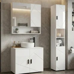 Spiegelschrank Bad AQUALIA 54 x 17 x 55 cm weiss