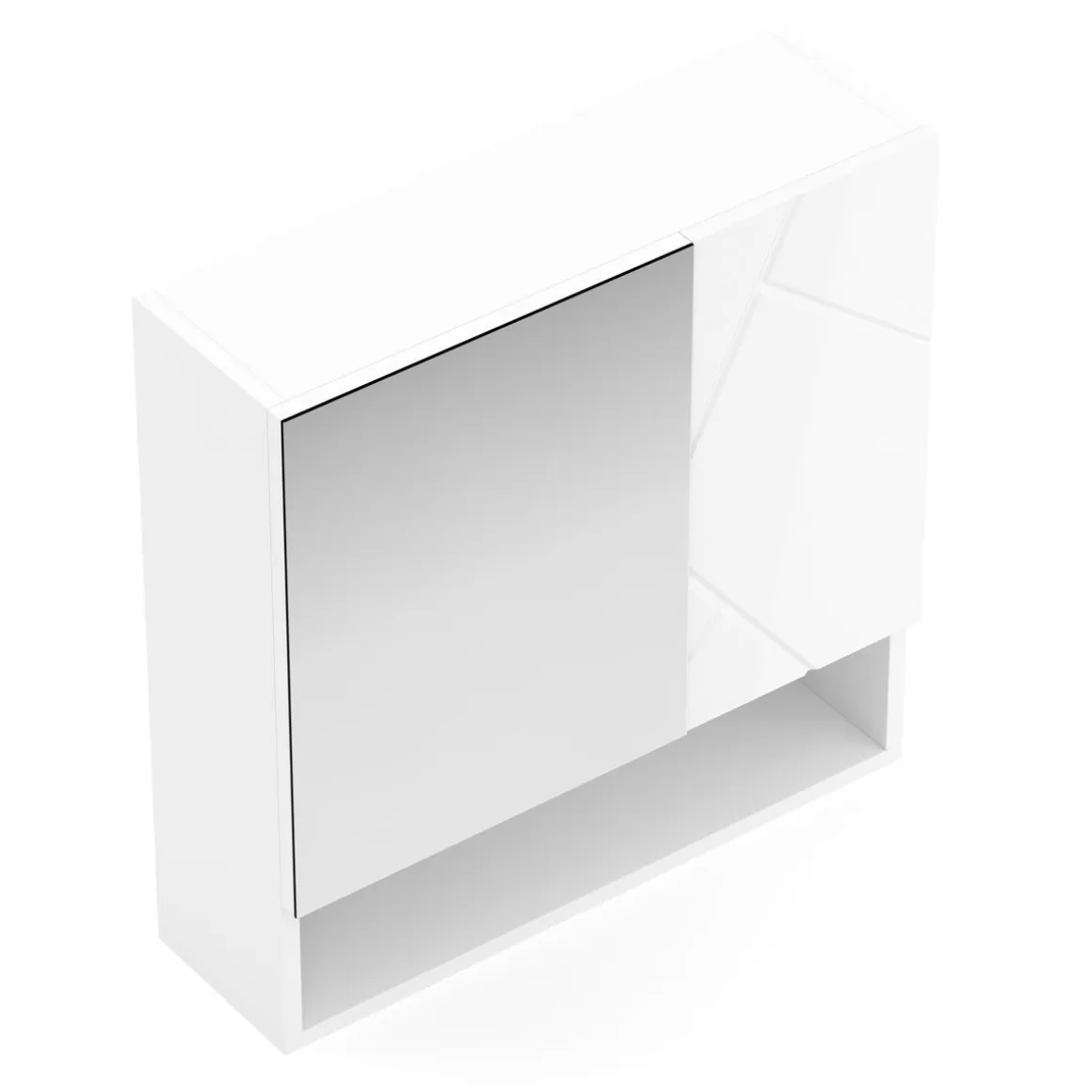 Spiegelschrank Bad AQUALIA 54 x 17 x 55 cm weiss