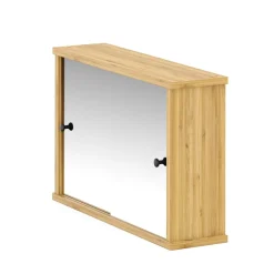 Spiegelschrank Badezimmer Bambus TULUM 55 x 14 x 36 cm