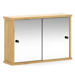 Spiegelschrank Badezimmer Bambus TULUM 55 x 14 x 36 cm