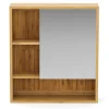 Spiegelschrank Badezimmer Bambus AURA 56 x 16 x 61 cm natur